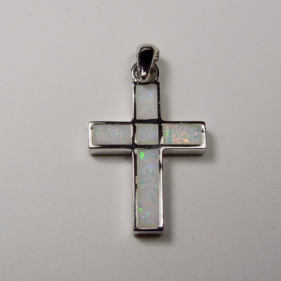 Reversible Opal Sterling Silver Pendant - Picture 2 of 3